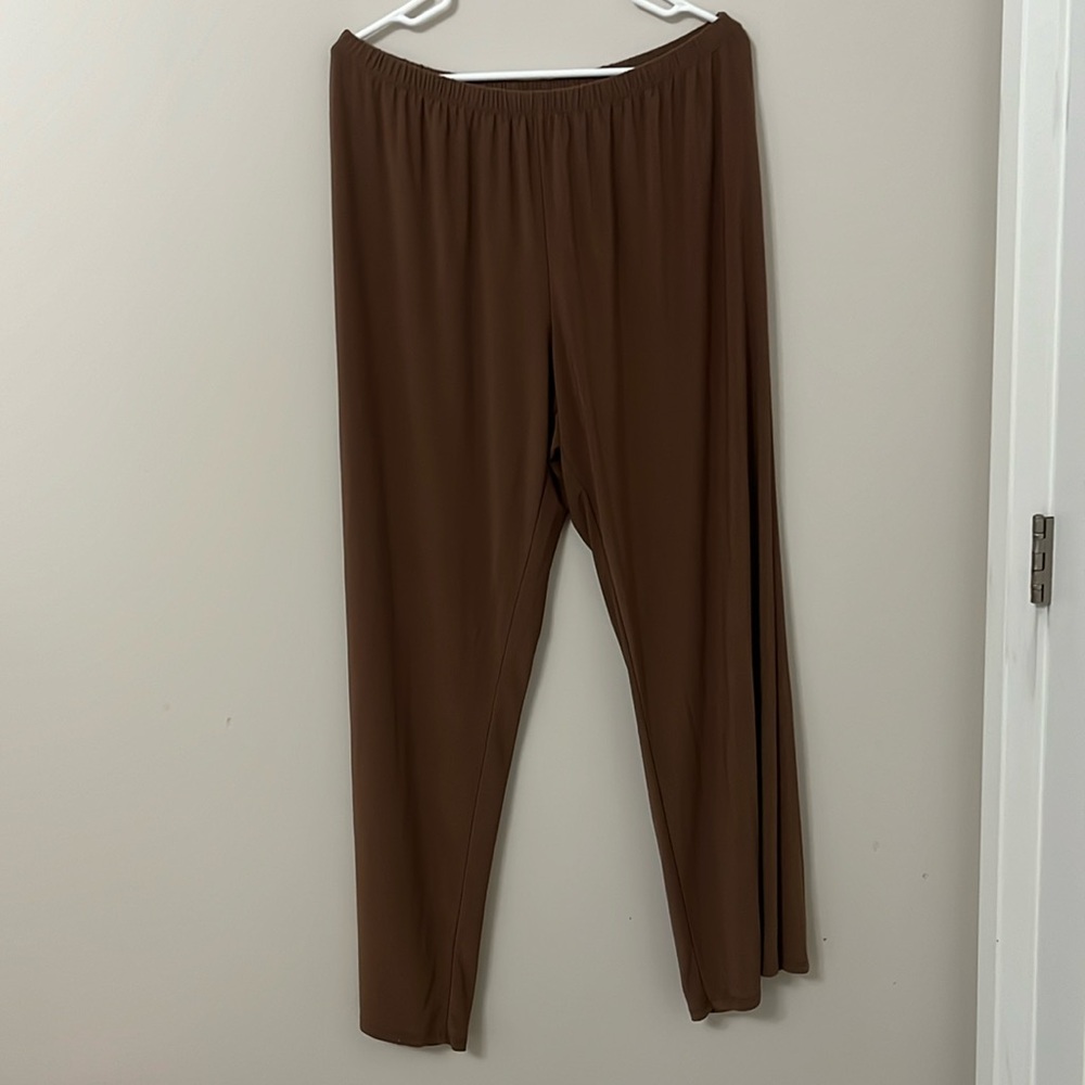 TravelSmith lightweight brown high waisted pants